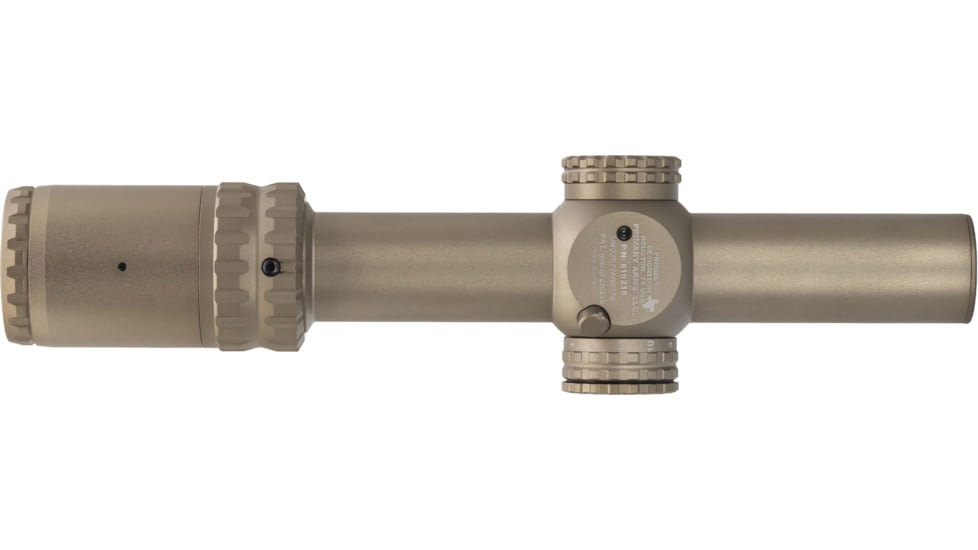 Primary Arms SLx 1-6x24mm Gen IV Tube Rifle Scope, Second Focal Plane, ACSS Nova Fiber Wire Reticle, FDE, 610215