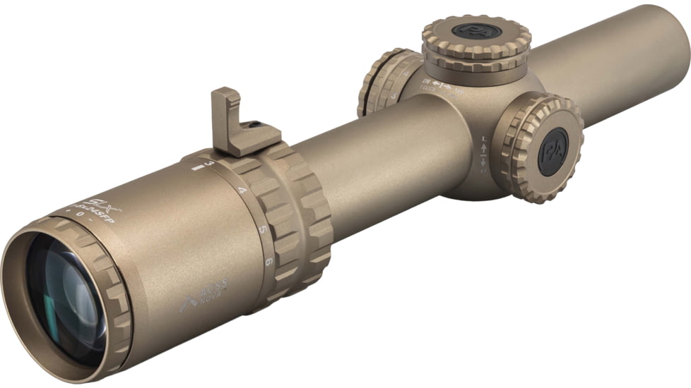 Primary Arms SLx 1-6x24mm Gen IV Tube Rifle Scope, Second Focal Plane, ACSS Nova Fiber Wire Reticle, FDE, 610215