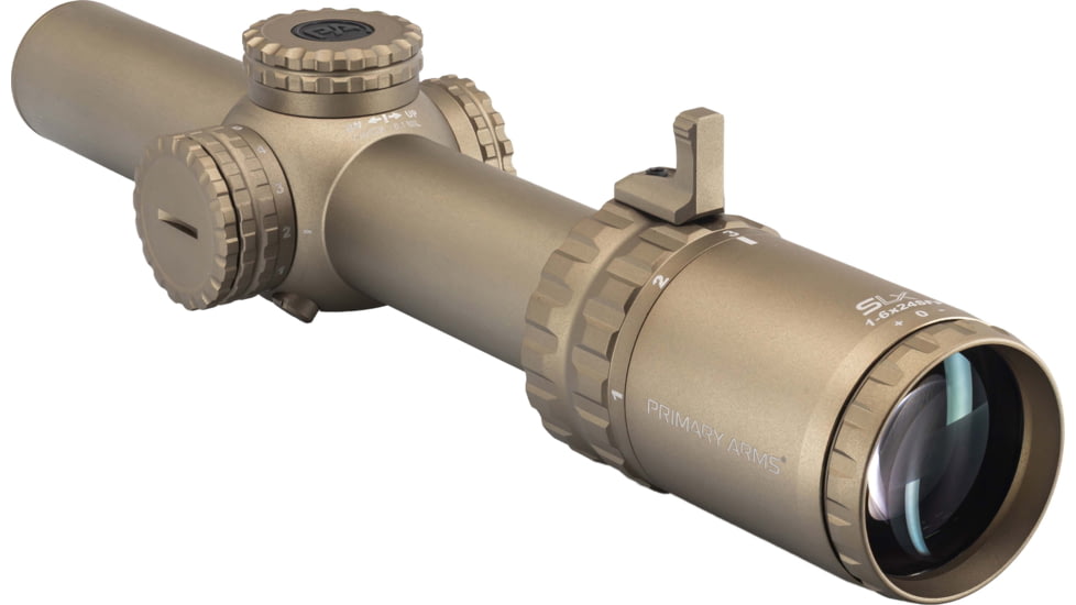 Primary Arms SLx 1-6x24mm Gen IV Tube Rifle Scope, Second Focal Plane, ACSS Nova Fiber Wire Reticle, FDE, 610215