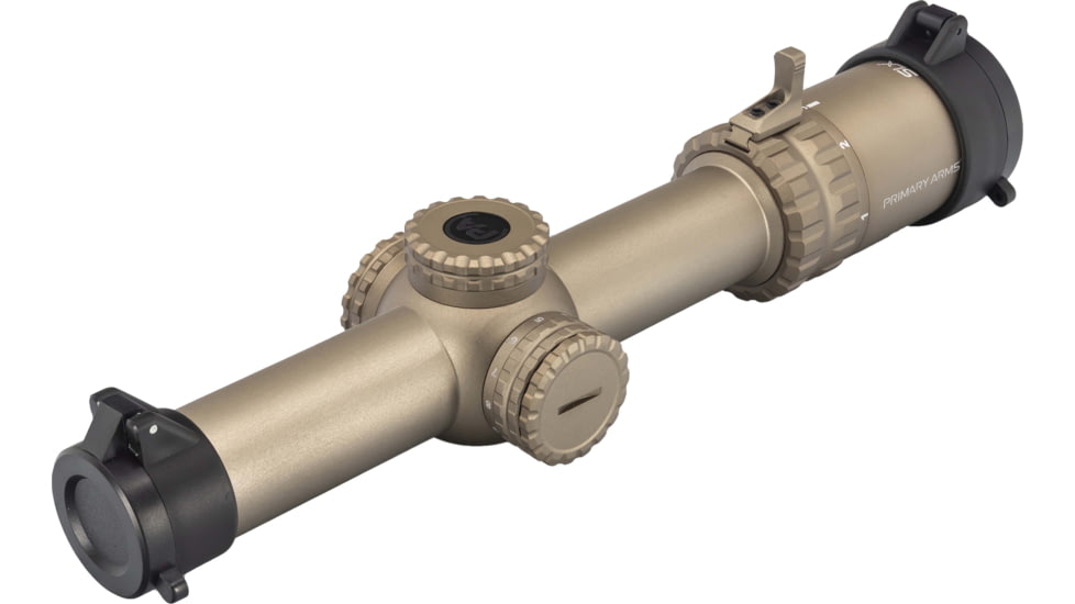 Primary Arms SLx 1-6x24mm Gen IV Tube Rifle Scope, Second Focal Plane, ACSS Nova Fiber Wire Reticle, FDE, 610215