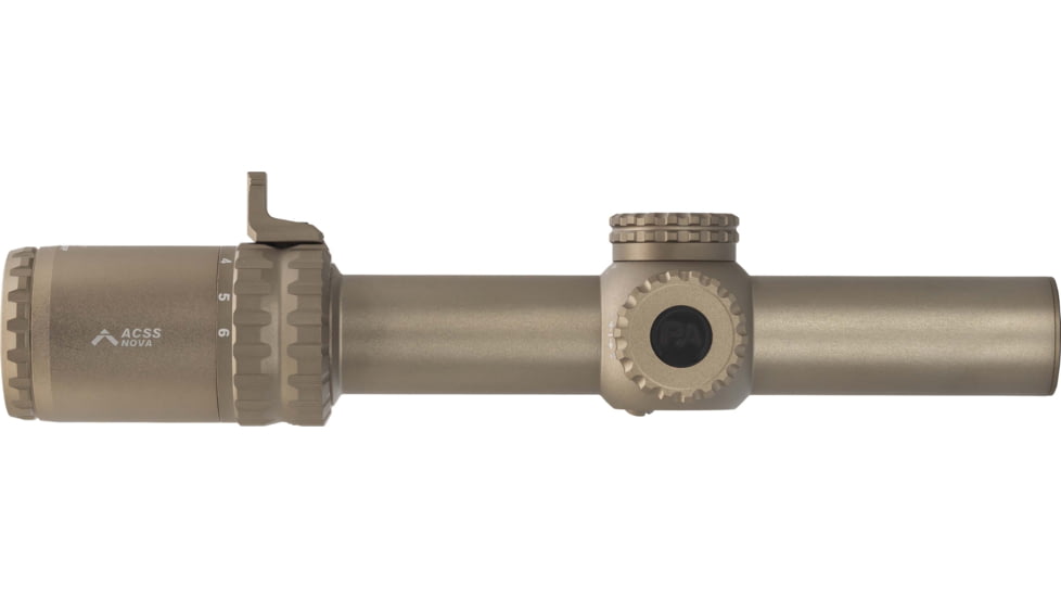 Primary Arms SLx 1-6x24mm Gen IV Tube Rifle Scope, Second Focal Plane, ACSS Nova Fiber Wire Reticle, FDE, 610215