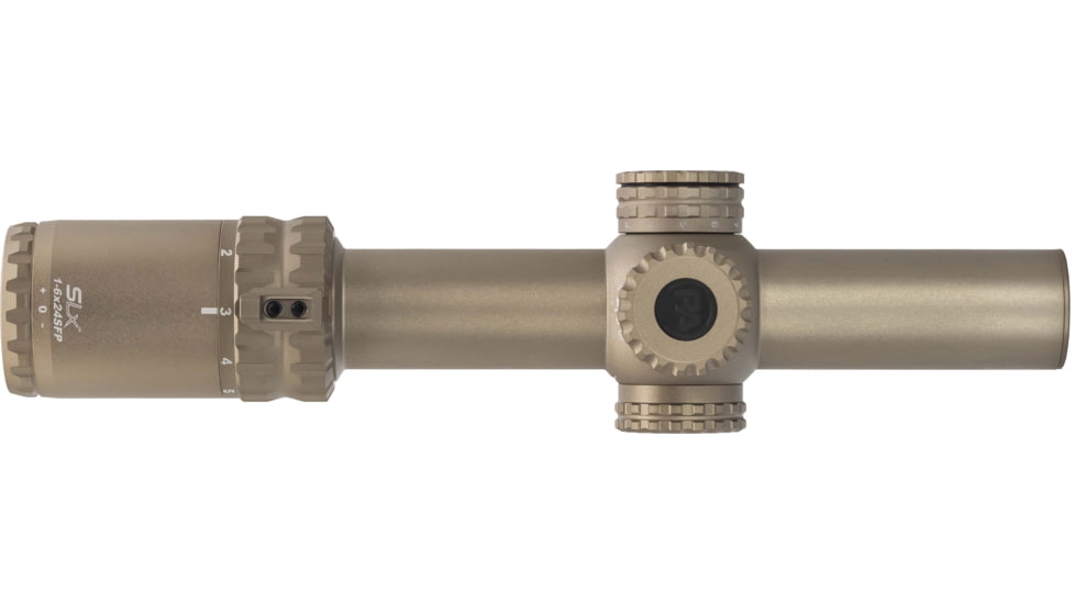 Primary Arms SLx 1-6x24mm Gen IV Tube Rifle Scope, Second Focal Plane, ACSS Nova Fiber Wire Reticle, FDE, 610215