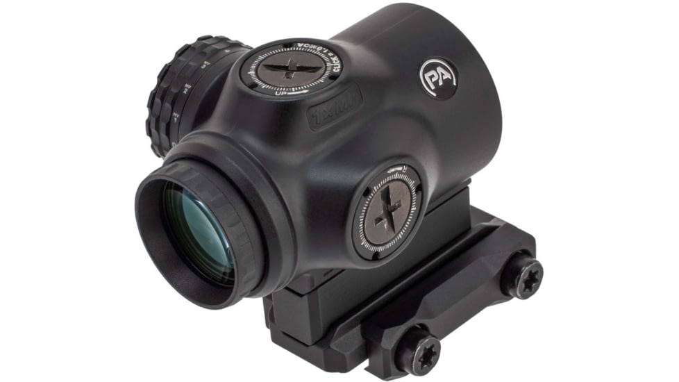 Primary Arms SLX 1x Micro Prism Scope w/Green Illuminated ACSS Gemini 9mm Reticle, Black, 710052