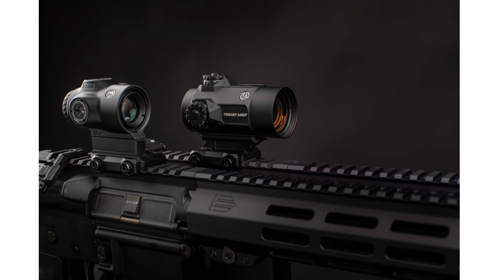 Primary Arms SLX 1X MicroPrism, Red Illuminated ACSS Cyclops Gen II Reticle, Black, 710034