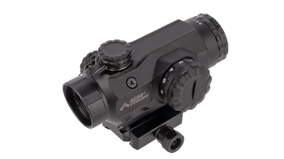 Primary Arms SLx Compact 1x20mm Prism Scope, Green Illuminated ACSS-Cyclops Reticle, Black, 710049