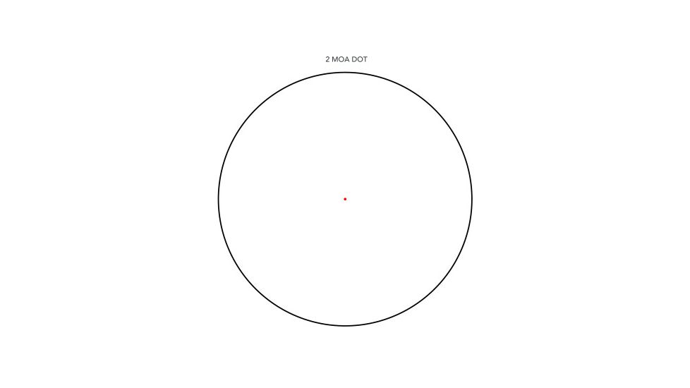 Primary Arms SLxZ-25 Red Dot Sight, 2 MOA Red Dot Reticle, Black, 810005