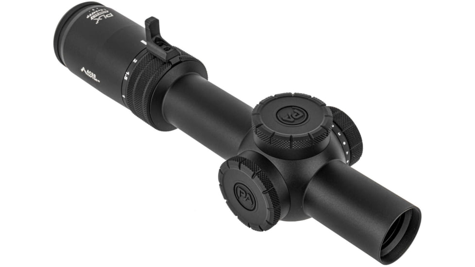 Primary Arms Compact PLx-1-8x24mm FFP Rifle Scope - Illuminated ACSS Raptor M8X Yard 5.56 / .308 Reticle, Black, 610150