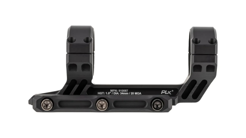 Primary Arms The PLx Cantilever Mount, 34mm, 1.5in, 20 MOA Cant, Black, 910087