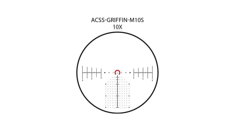 Primary Arms The SLx 1-10x28mm Rifle Scope, Second Focal Plane, ACSS Griffin M10S, Black, 610156