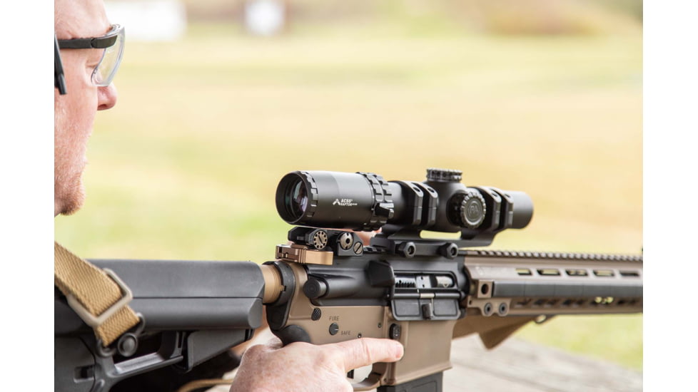 Primary Arms The SLx 1-10x28mm Rifle Scope, Second Focal Plane, ACSS Raptor 5.56 M10S, Black, 610157