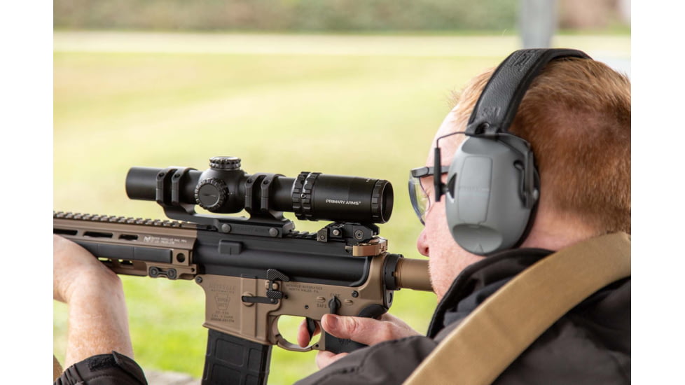 Primary Arms The SLx 1-10x28mm Rifle Scope, Second Focal Plane, ACSS Raptor 5.56 M10S, Black, 610157