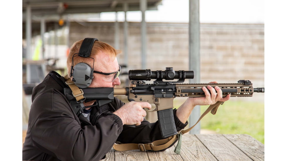 Primary Arms The SLx 1-10x28mm Rifle Scope, Second Focal Plane, ACSS Raptor 5.56 M10S, Black, 610157