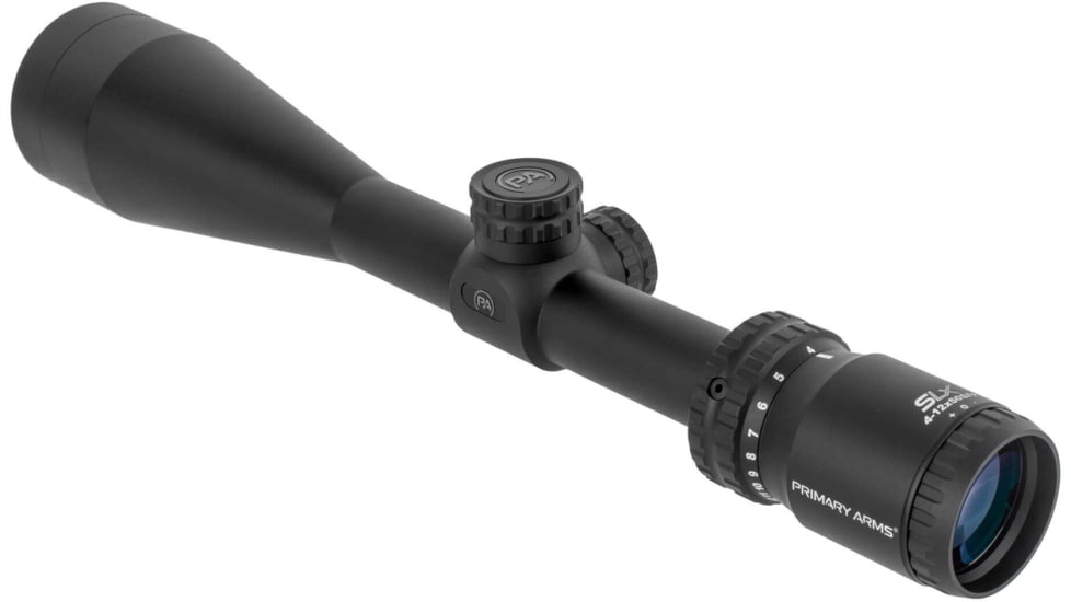 Primary Arms The SLx Hunting 4-12x50mm Rifle Scope, 1 inch Tube, 1/4 MOA, Second Focal Plane, Duplex, Black, 610175