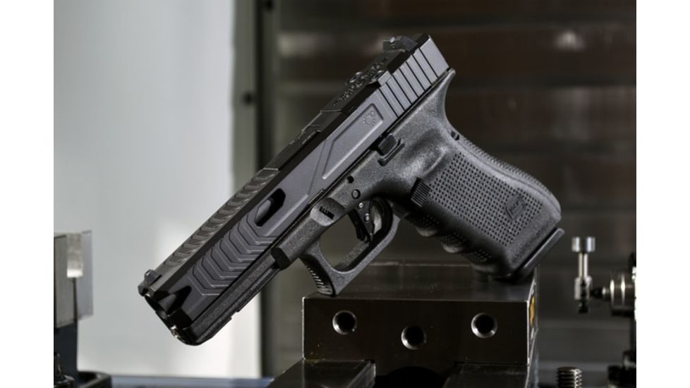 Primary Machine Glock 17 Gen 3 Slide w/ Backlash Cut, Black Nitride, SLD-G17-G3-BACKLASH-BLNI