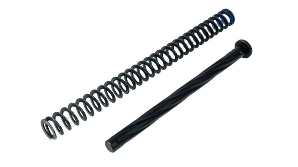 Primary Machine P10C Guide Rod Fluted w/ 15lb Recoil Spring, Black Nitride P10C/GUIDEROD/BLK/15