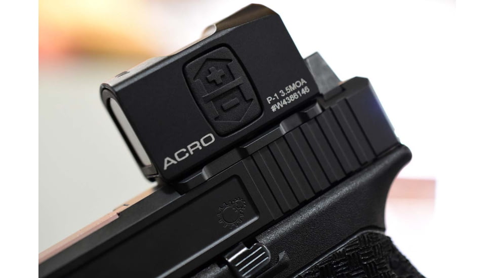 Primary Machine Trijicon RMR to Aimpoint Acro Adaptor, 150 inch height, Black Anodized, RMR/ACRO150/BA