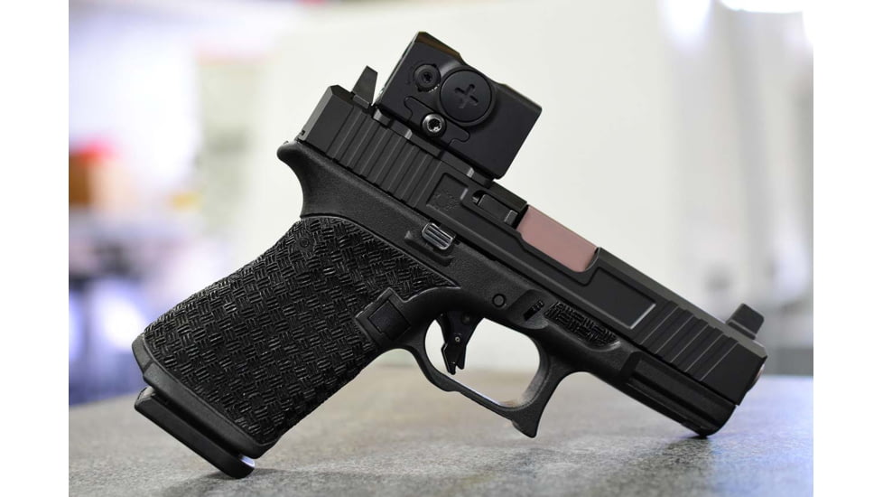 Primary Machine Trijicon RMR to Aimpoint Acro Adaptor, 150 inch height, Black Anodized, RMR/ACRO150/BA