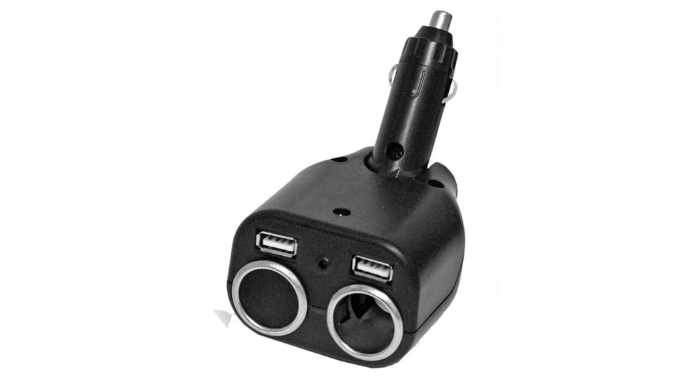 Prime Products 12V Adapter With Dual Outlets And USB Ports, 08-5048