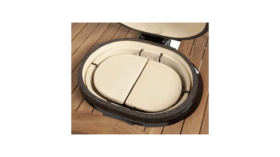 Primo Ceramic Grills Heat Deflector Plates for JR 200, 2 pcs, PG00325