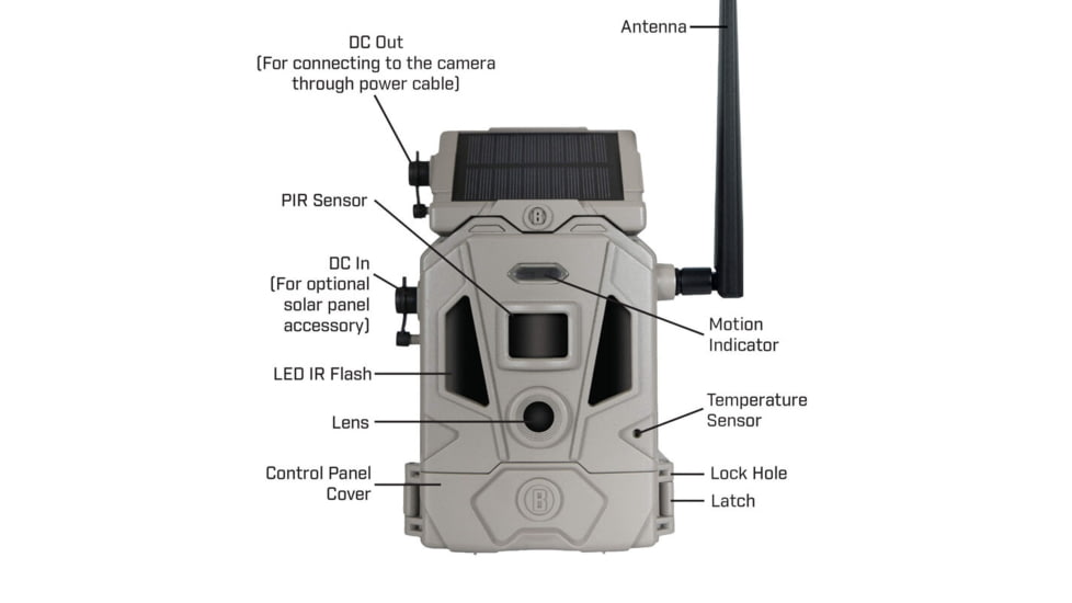 Bushnell CelluCORE 20MP Solar Dual-SIM Trail Camera, Brown, 119904S