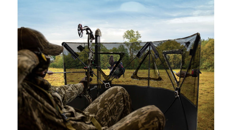 Primos Hunting Double Bull Stakeout Blind w/ Surroundview, Camo, 65158