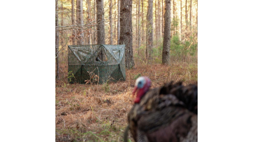 Primos Hunting Double Bull SurroundView Stakeout Hunting Blind, Mossy Oak Greenleaf, 65164