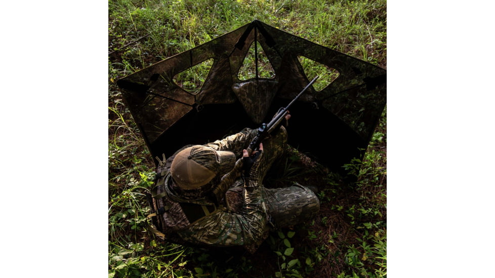 Primos Hunting Double Bull SurroundView Stakeout Hunting Blind, Mossy Oak Greenleaf, 65164