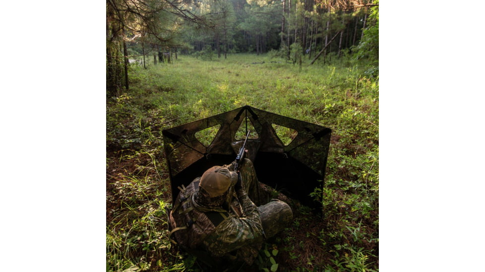 Primos Hunting Double Bull SurroundView Stakeout Hunting Blind, Mossy Oak Greenleaf, 65164