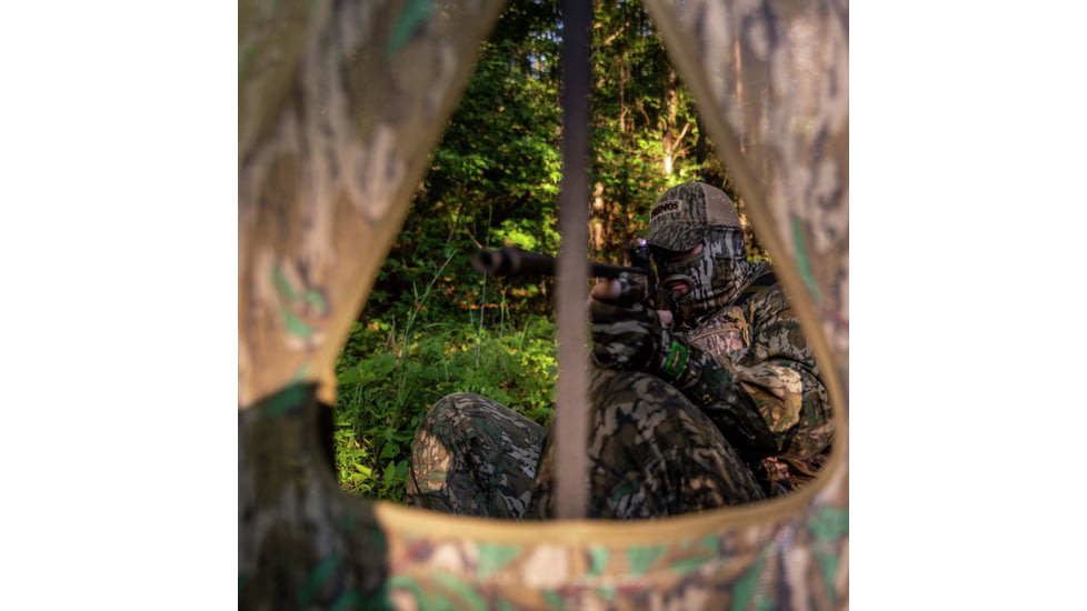 Primos Hunting Double Bull SurroundView Stakeout Hunting Blind, Mossy Oak Greenleaf, 65164