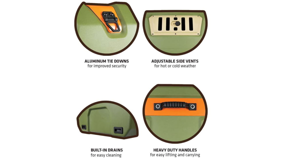 Primos Hunting Kennel Up Dog Kennel Intermediate, Hang Tag, Box, 69100