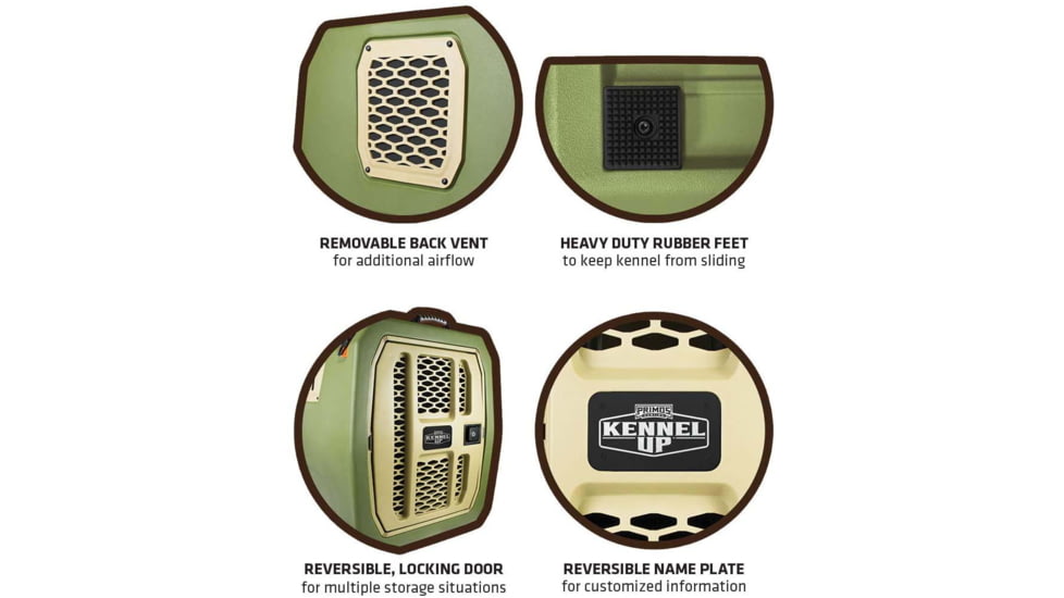 Primos Hunting Kennel Up Dog Kennel Intermediate, Hang Tag, Box, 69100
