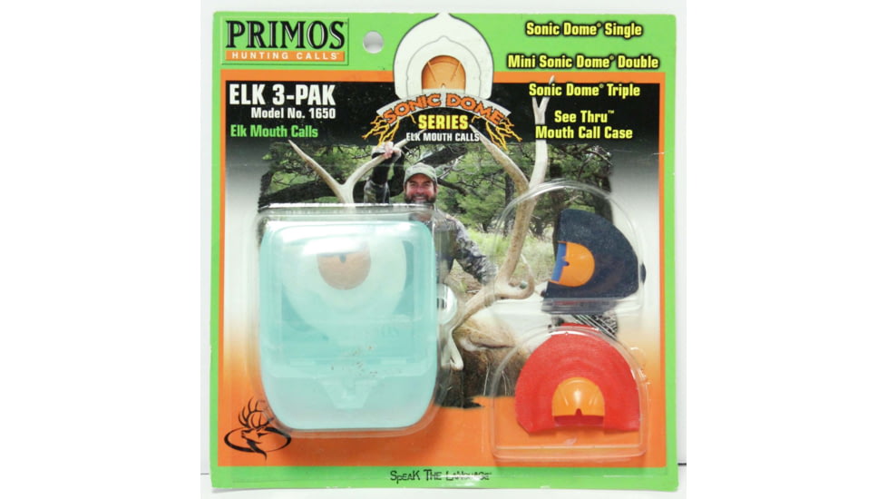 Primos Hunting MTA Elk 3 Pack Mouth Calls w/ Call Case, 1650
