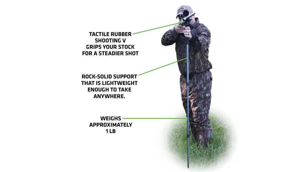 Primos Hunting Pole Cat Tall Monopod Shooting Stick, Clam, 65481