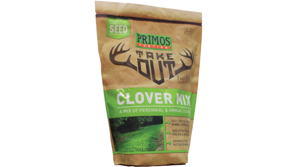 Primos Hunting Take Out Seed Clover Blend, 3 lb, Bag, 58581