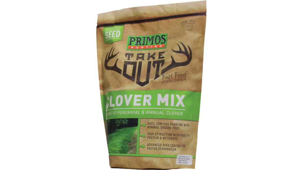 Primos Hunting Take Out Seed Clover Blend, 3 lb, Bag, 58581