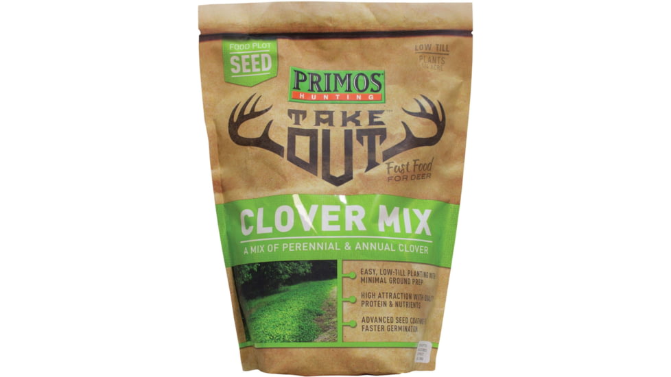 Primos Hunting Take Out Seed Clover Blend, 3 lb, Bag, 58581