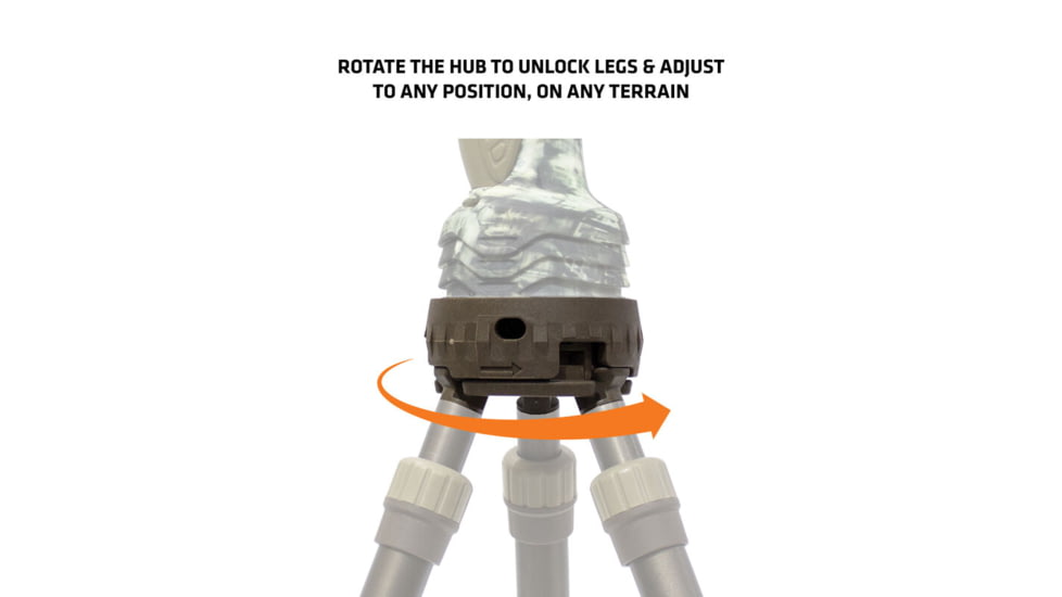 Primos Hunting Trigger Stick Gen 3 Jim Shockey Tall Tripod, 24-62in, Truth Camo, Clam, 65815