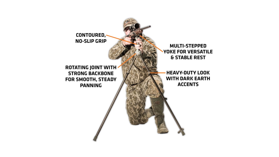 Primos Hunting Trigger Stick Gen 3 Tall Bipod,24-62in,Truth Camo,Clam, 65814
