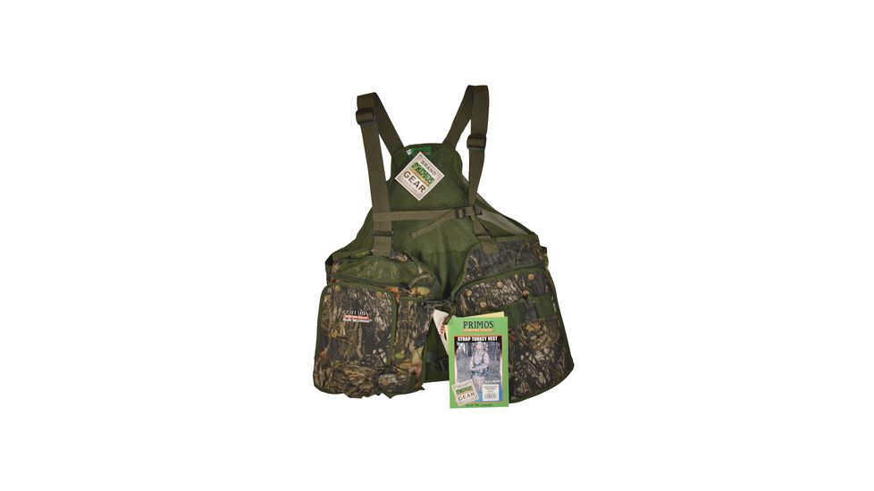 Primos Strap Turkey Vest Mossy Oak New Break Up Size Extra Large/Extra Extra Large 6485