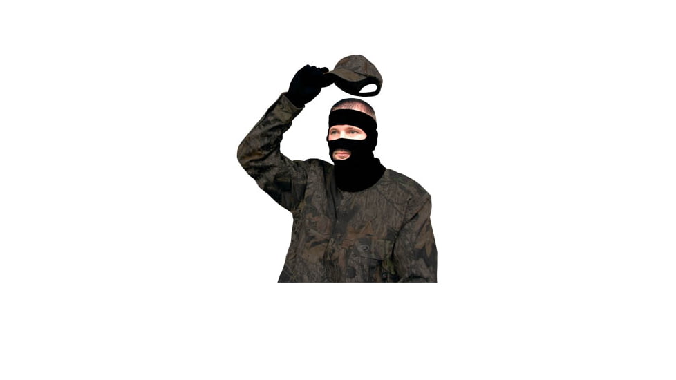 Primos Stretch-Fit Face Mask, 3/4, Black, PS6747