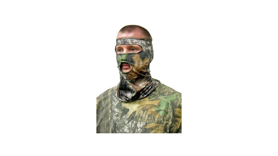 Primos Stretch-Fit Face Mask, 3/4, Mossy Oak New Break Up, PS6227