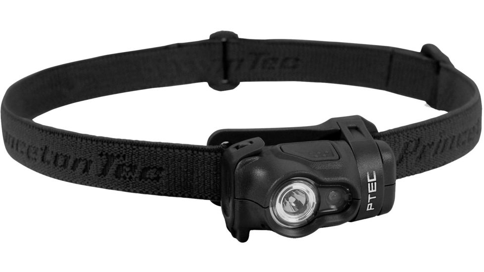 Princeton Tec Byte Tactical LED Red/White Headlamps, 200 Lumens, Black, BYT-TAC-BK