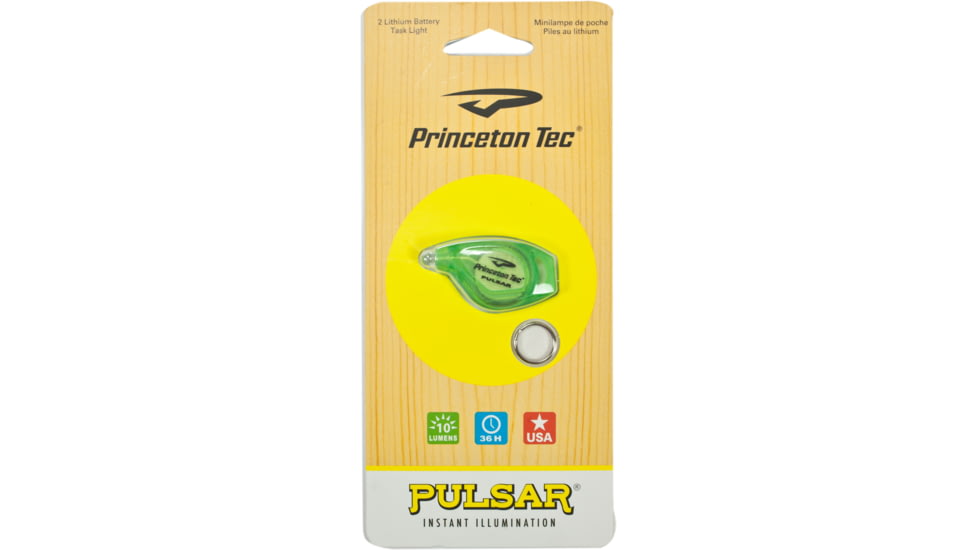 Princeton Tec Pulsar LED Compact Light, Translucent Yellow w/ White LED, P-1-NY