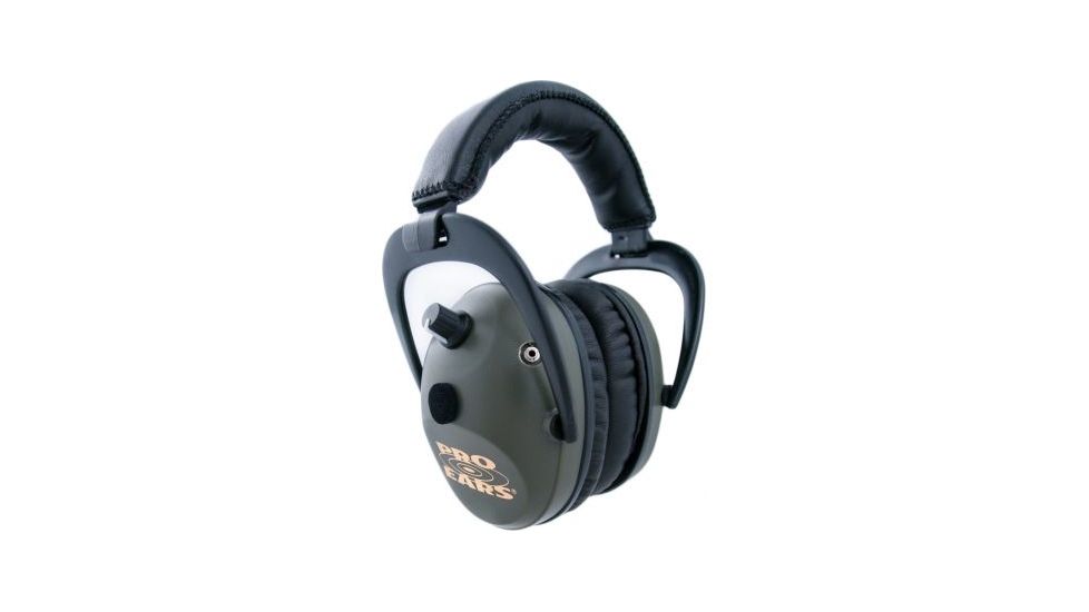 Pro Ears Predator Gold Ear Muffs, 26 dB, Green, GSP300G