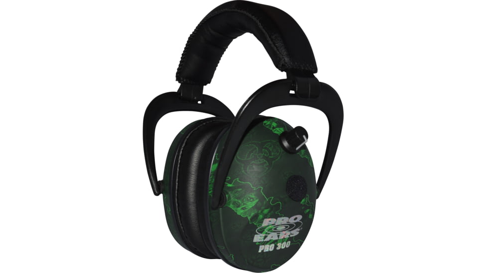 Pro-Ears Pro 300 Wind Abatement Hearing Protection NRR 26dB Headset, Zombie P300ZOM