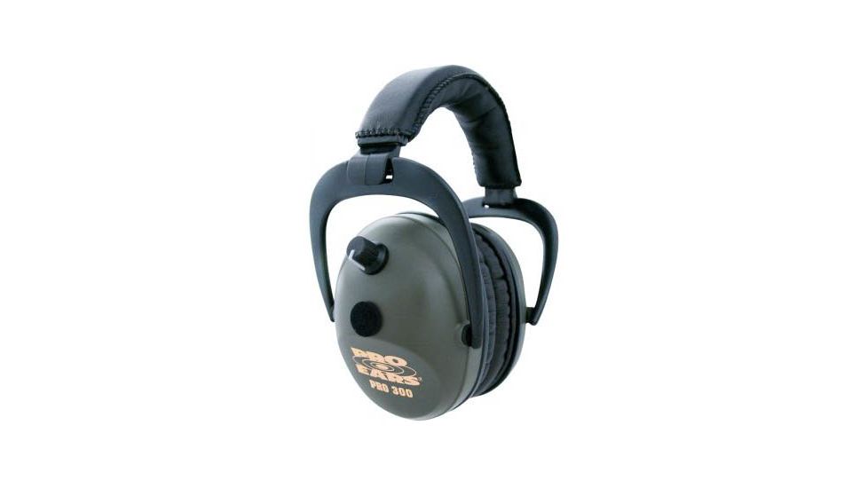 Pro Ears Pro 300 Wind Abatement Hearing Protection NRR 26dB Headset, Green