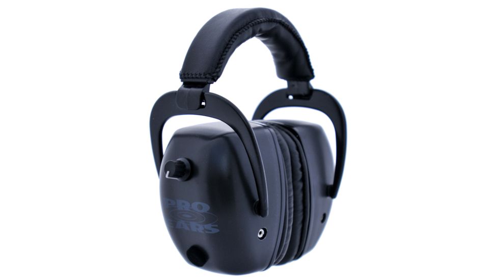 Pro Ears Pro Tac Mag Gold NRR 30 Hearing Protection Earmuffs, Black GS-PTM