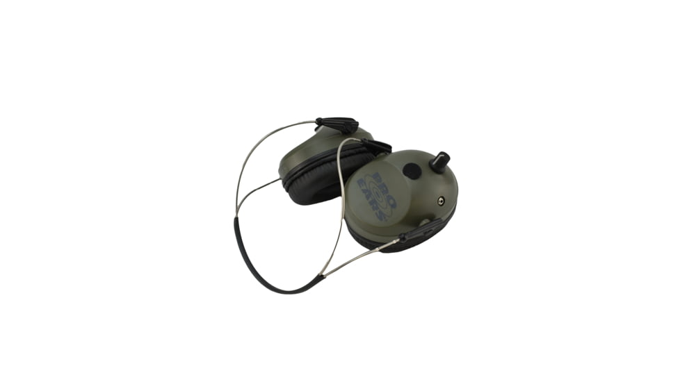 Pro Ears Pro Tac Plus Gold Low Profile, NRR 26 Earmuffs, Behind the Head, Green, GS-PT300-G-BH