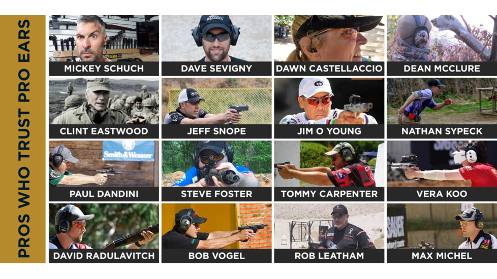 Pro Ears Stealth Bluetooth Elite Hearing Protection, Black, PEEBBLKE