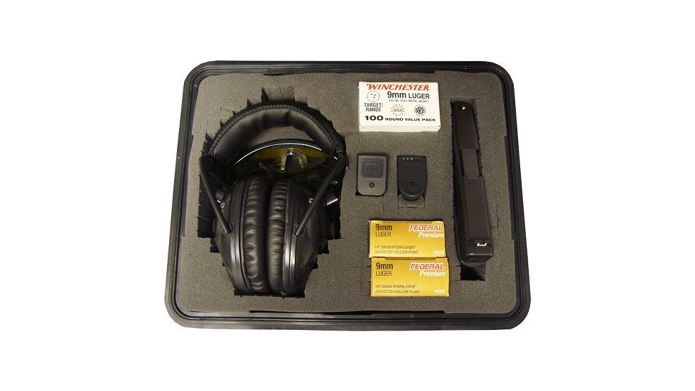 Pro Ears Waterproof Hard Carry Case, 13x11x6in, Black PE-CARRYCASE